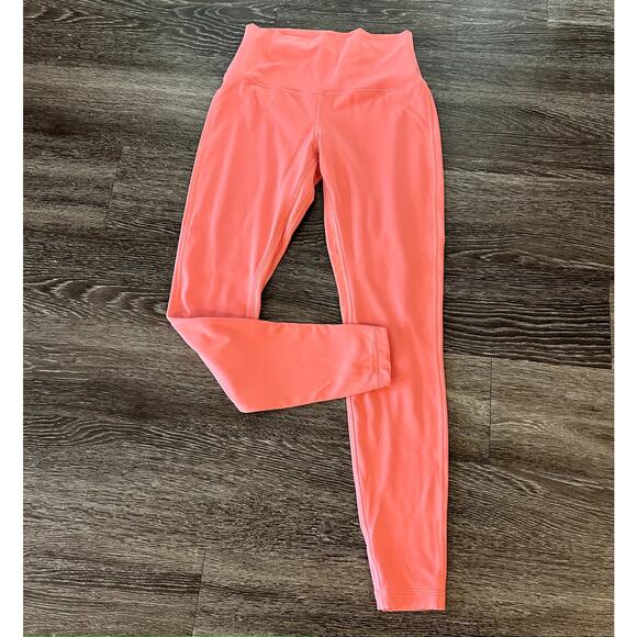 EUC Lululemon Align High-Rise Pant 28” Raspberry Cream Sz 8 Butter Soft Leggings - Picture 10 of 16